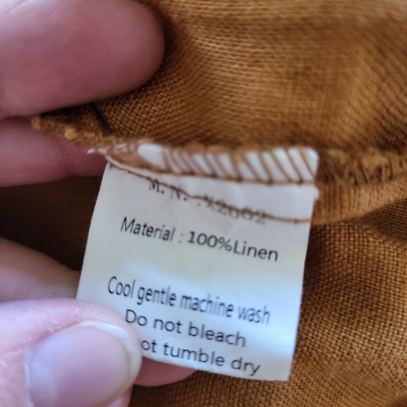 100% Linen Drawstring Pants - Picture 2 of 2